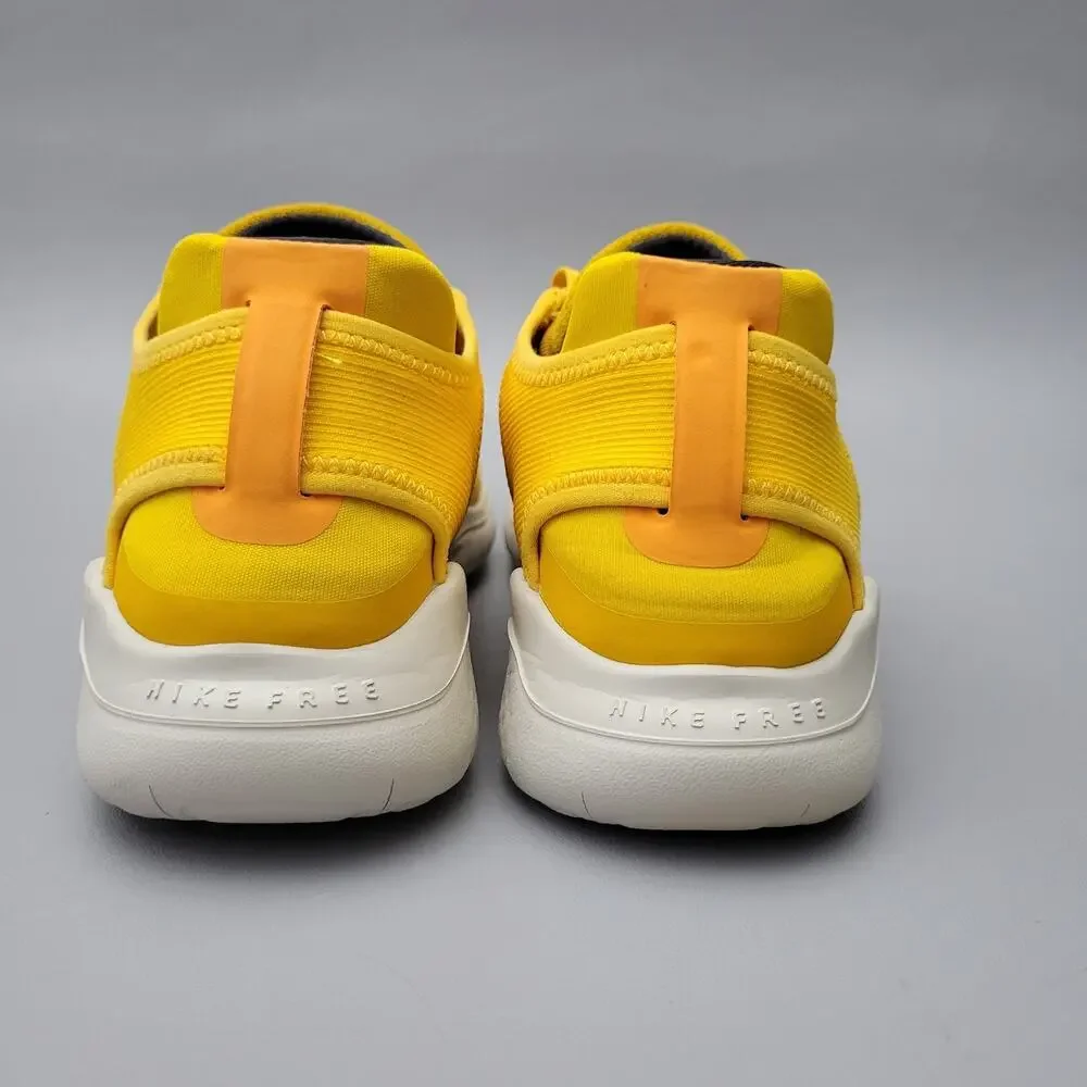 Nike Free RN 2018 Cheetah Print Yellow Low Top Lace-Up Sneakers Size 9.5